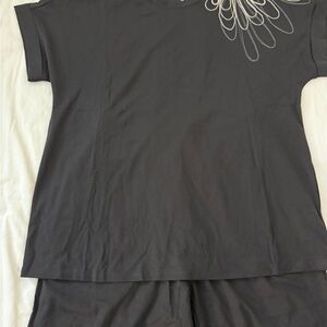 Black Two-Piece Lounge Set